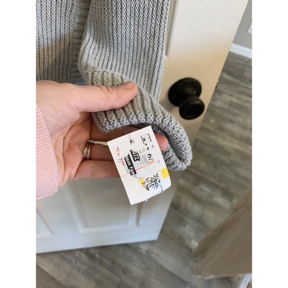 NWT $70 Charter Club Womens Gray Ribbed Long Sleeve V Neck Sweater Size Medium - Picture 6 of 12